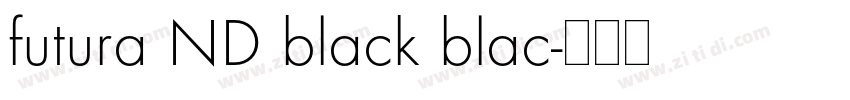futura ND black blac字体转换 futura ND black blac字体转换